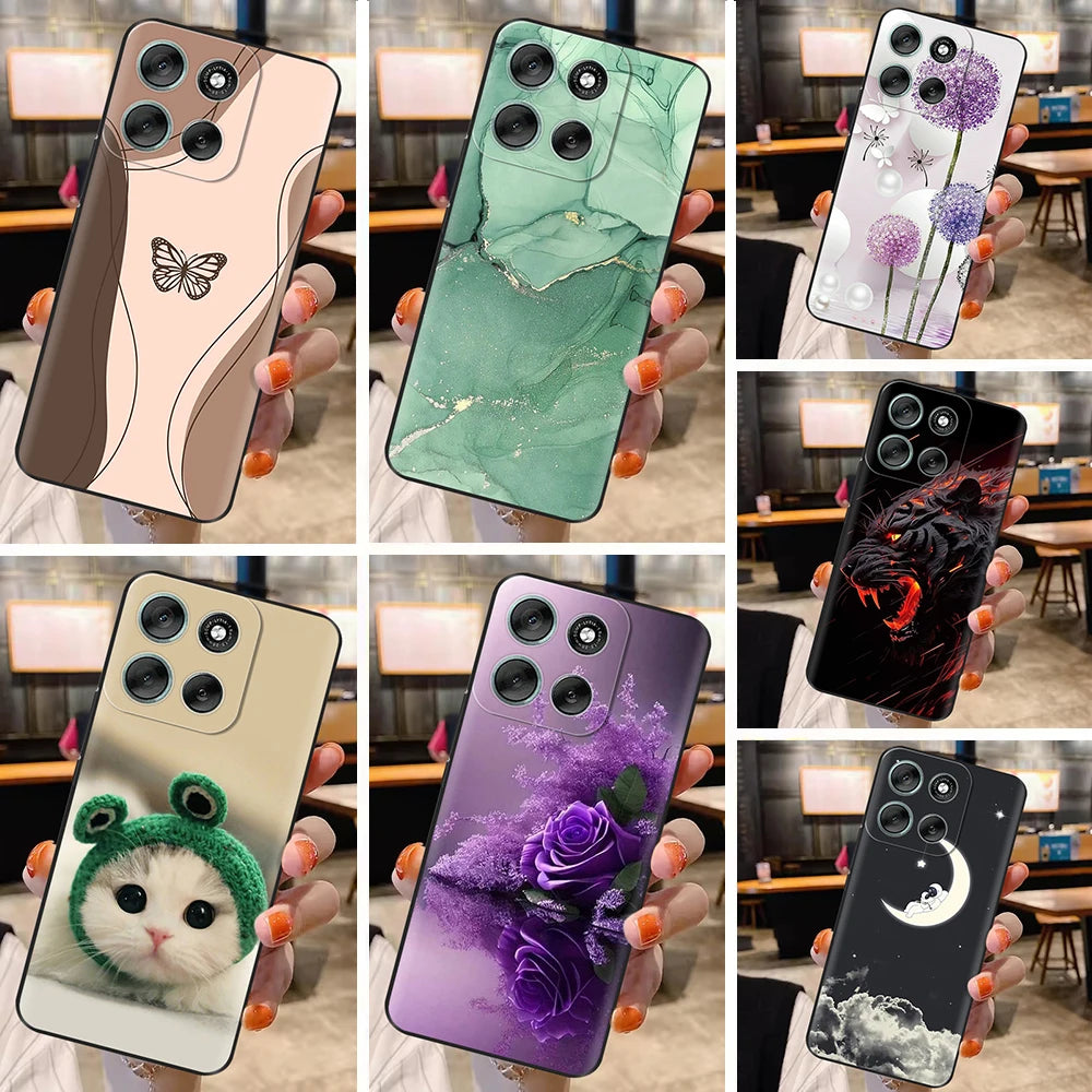 Phone Case For Motorola Moto G86 Case Soft Black Silicone Shockproof Back Cover For Moto G86 XT2527-2 G 86 Cases Covers Fundas