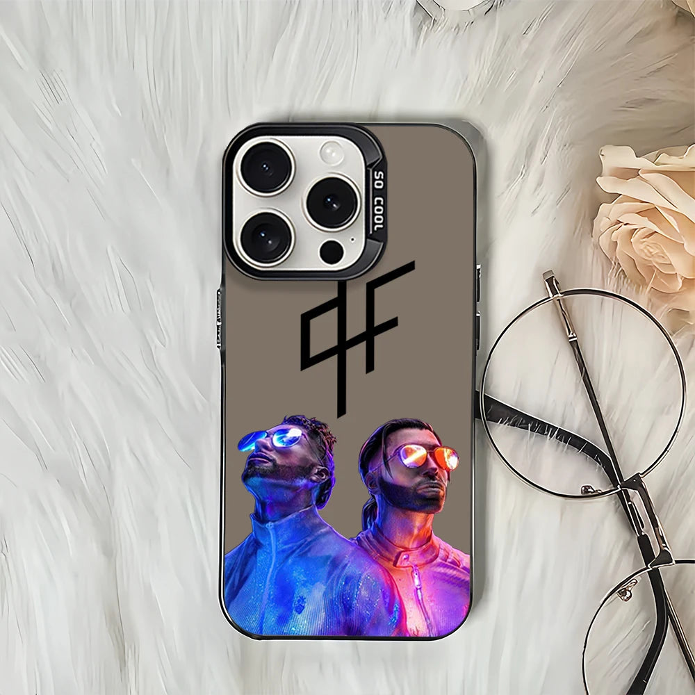 Rapper P-PNL Deux freres Laser Phone Case for iPhone 12 11 13 14 15 16 Max Pro Plus IMD Shockproof Silicone Coque