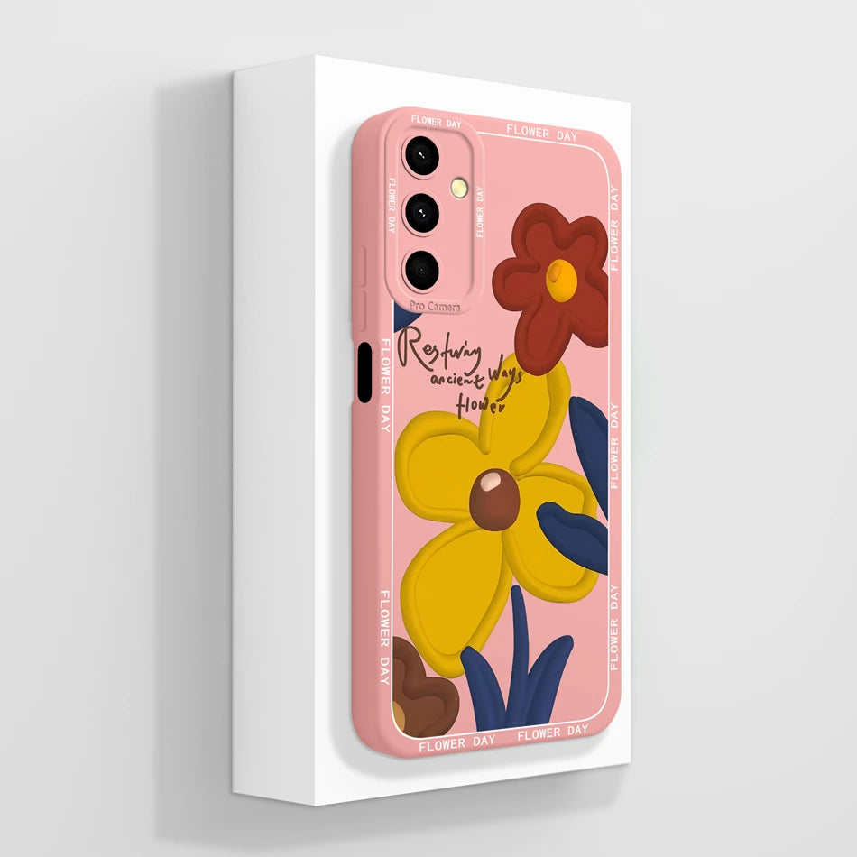 For Samsung Galaxy A24 Phone Case Cute Panda High Quality Liquid Silicone Anti Drop Soft Back Cover For Samsung A 24 Phone Shell