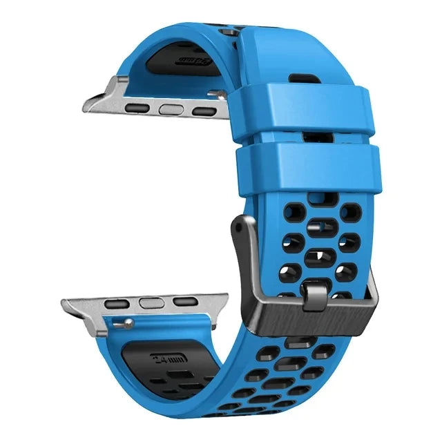 Sport Silicone Strap For Apple Watch Ultra 2 49mm Bracelet Wristband For Apple Watch Series 9 8 7 SE 6 45mm 44mm 42mm Accessory