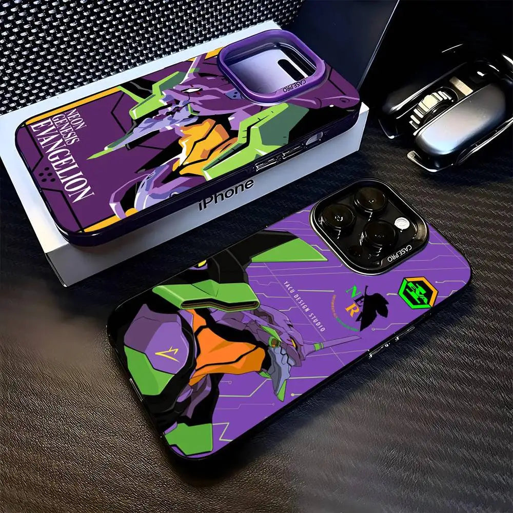 Anime Classic E-Evangelion Phone Cases For iPhone 17 16 15 14 13 12 11 Plus Pro Max Pro Color Matte Cover