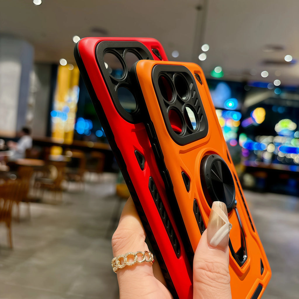 For Motorola Moto G56 G86 G67 G06 Edge 60 Edge 70 Pro Power Military Shockproof Phone Case Metal rotary Bracket Armor Back Cover