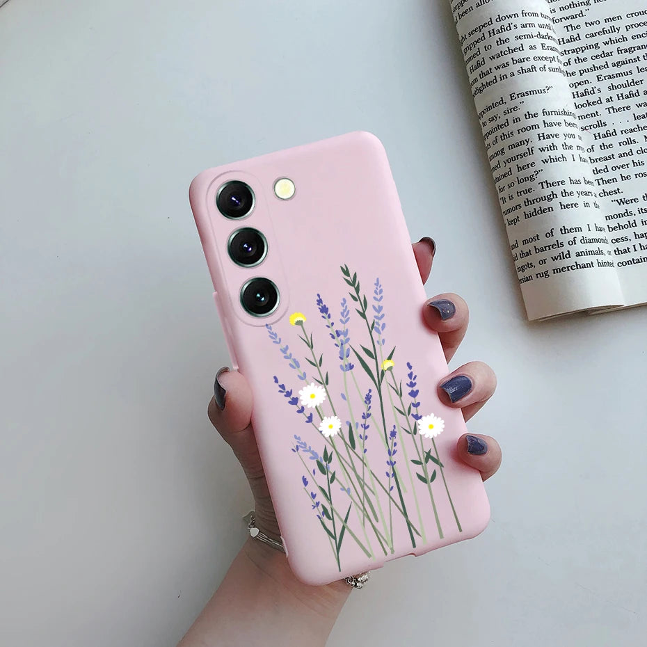 For Samsung S23 Case Cute Soft Silicone TPU Back Cover For Samsung S23 Plus + Phone Case on Samsung Galaxy S23 Ultra Coque Funda