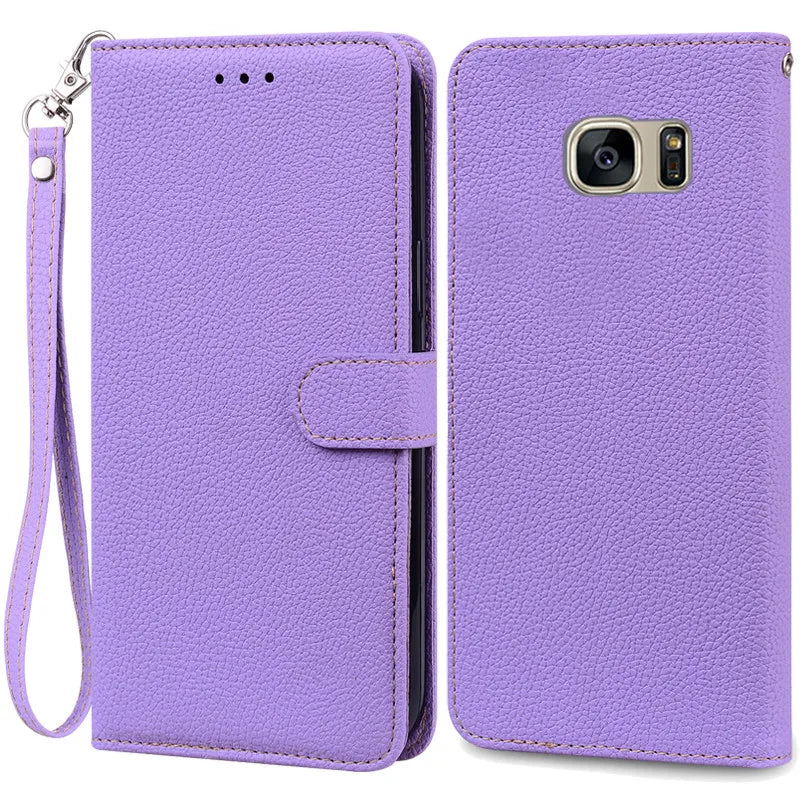 S7Edge Case For Samsung Galaxy S7 Case Leather Wallet On For Samsung S7 Edge Case Soft Flip Cover For Samsung S7 S 7 Edge Fundas