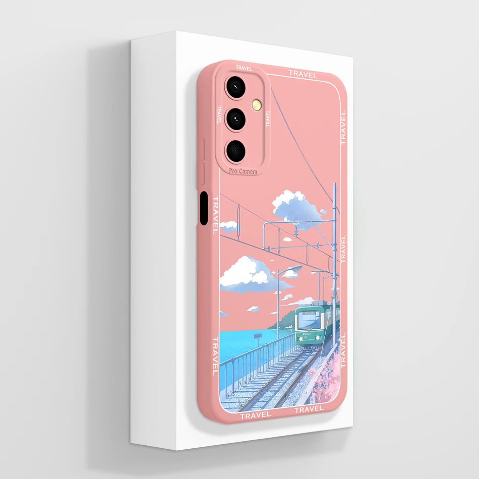 For Samsung Galaxy A24 Phone Case Cute Panda High Quality Liquid Silicone Anti Drop Soft Back Cover For Samsung A 24 Phone Shell