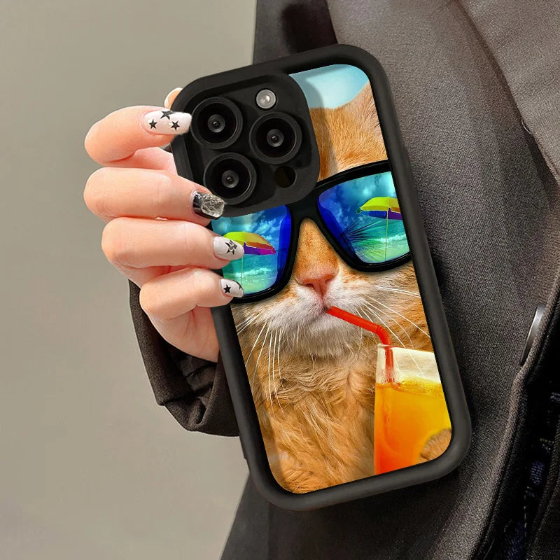 Cartoon Cute Bear Phone Cases For iPhone 11 Cases iPhone 14 16 15 Pro Max 12 13 Pro XS XR X 7 8 Plus SE 2022 SE2020 Back Cover