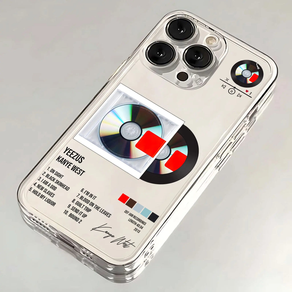 Rapper Kanye West Hot Album Phone Case For iPhone 16 15 14 13 12 11 Mini Pro Max X XR XS Max 7 8 Plus SE20 Transparent Cover
