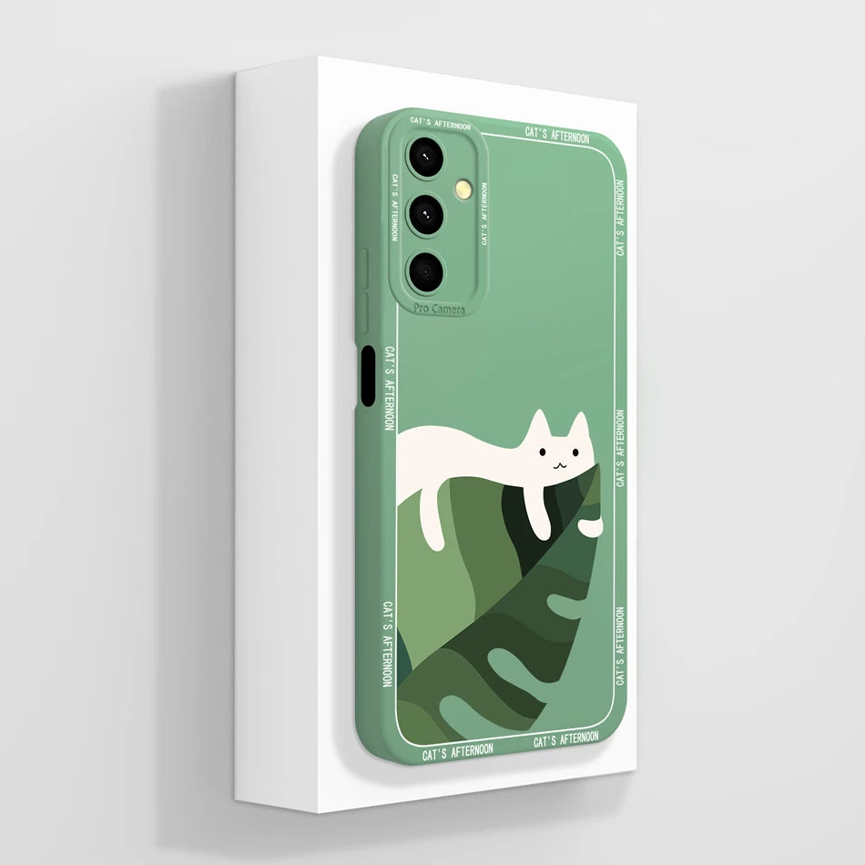 For Samsung Galaxy A24 Phone Case Cute Panda High Quality Liquid Silicone Anti Drop Soft Back Cover For Samsung A 24 Phone Shell