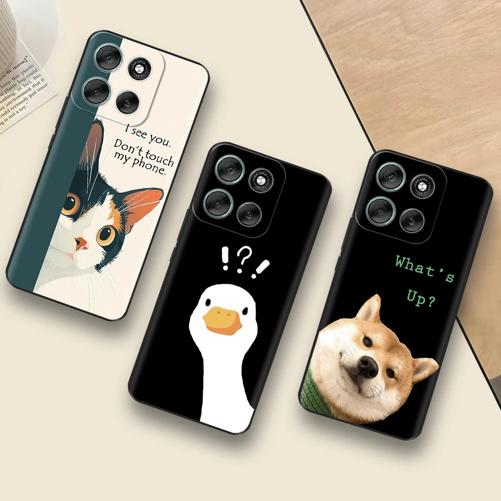 Phone Case For Motorola Moto G86 Case Soft Black Silicone Shockproof Back Cover For Moto G86 XT2527-2 G 86 Cases Covers Fundas