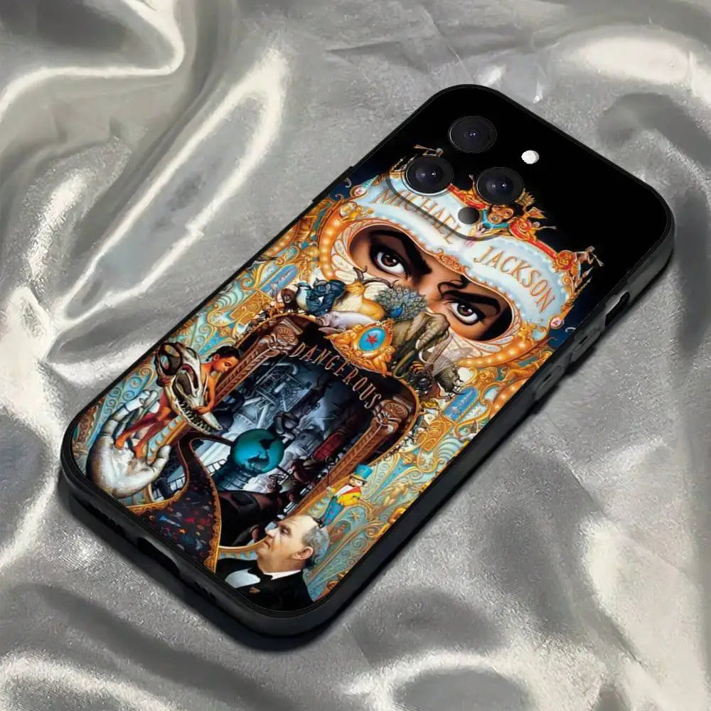 American Singer M-Michael Jackson Phone Case For IPhone 17 16 15 14 13 12 11 PRO MAX PLUS Mini TPU Soft To Skin-friendly Case