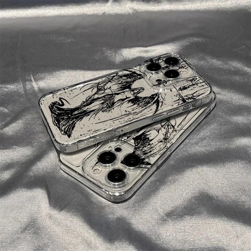 INS Style Space Angel Girl Phone Case for Samsung Galaxy S26 S25 S24 S23 S22 Ultra FE A57 A37 A17 A35 A55 A15 A16 A06 5G Cover