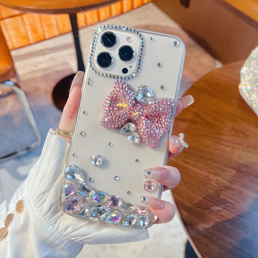 Cases for iPhone 16 15 14 13 12 11 8 7 Pro Max Plus mini X XS XR SE 2020 2022 Case Diamond Phone Cover Sunjolly iPhone 16 Case