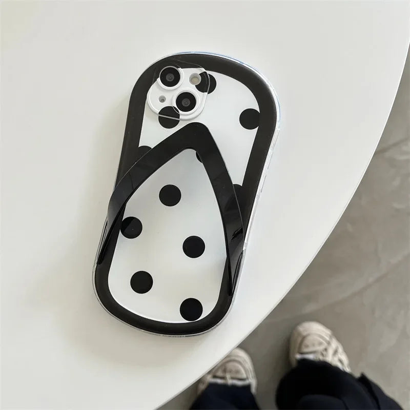 Suitable For iPhone 15 Phone Case 3D Herringbone Slippers 14 Pro Max XSMAX Silicone 11 Anti Drop 12 13 Protective Case