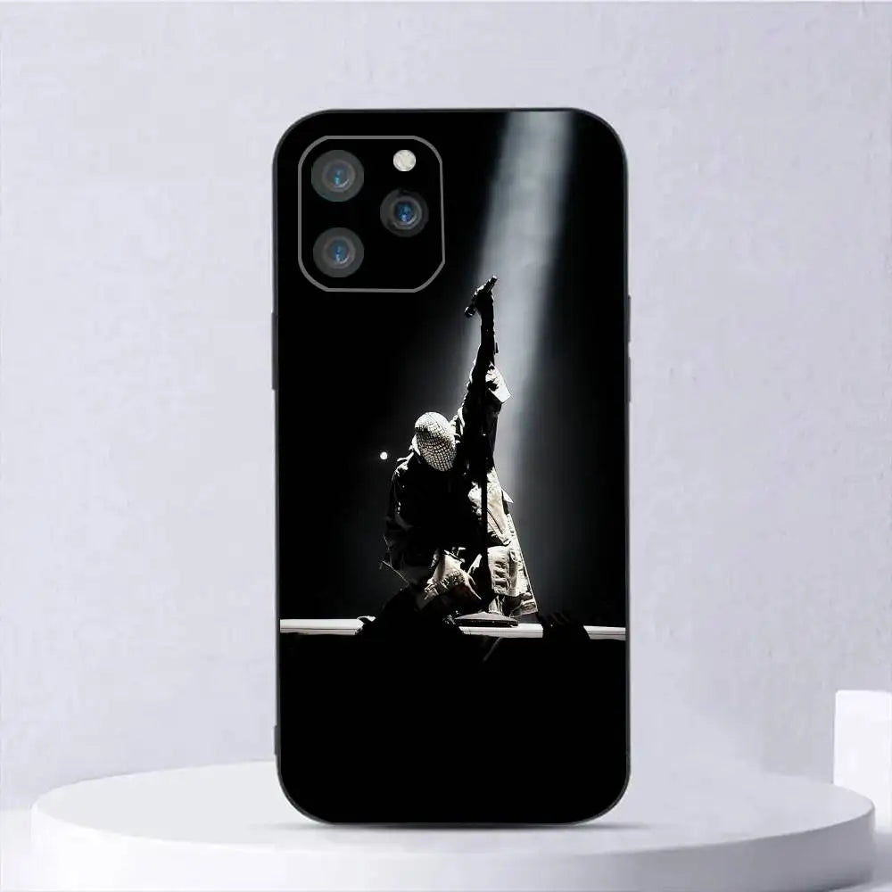 1pc Kanye West Ye Rapper Phone Case Silicone Soft For IPhone 17 Air 16 15 14 13 12 11 Plus Pro Max Plus