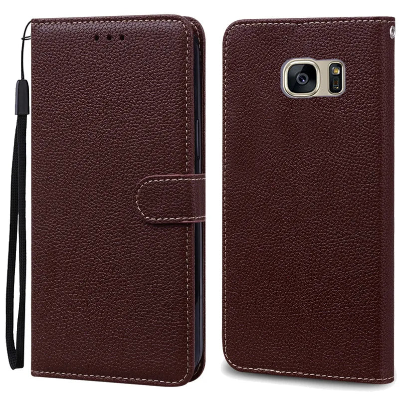 S7Edge Case For Samsung Galaxy S7 Case Leather Wallet On For Samsung S7 Edge Case Soft Flip Cover For Samsung S7 S 7 Edge Fundas