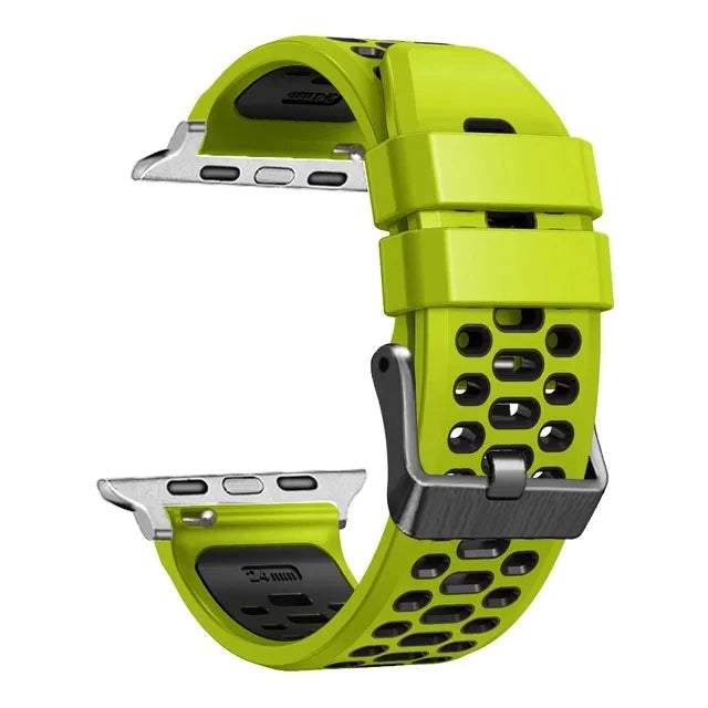 Sport Silicone Strap For Apple Watch Ultra 2 49mm Bracelet Wristband For Apple Watch Series 9 8 7 SE 6 45mm 44mm 42mm Accessory