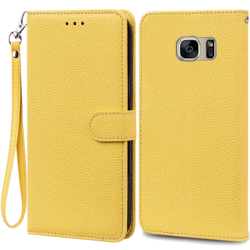 S7Edge Case For Samsung Galaxy S7 Case Leather Wallet On For Samsung S7 Edge Case Soft Flip Cover For Samsung S7 S 7 Edge Fundas