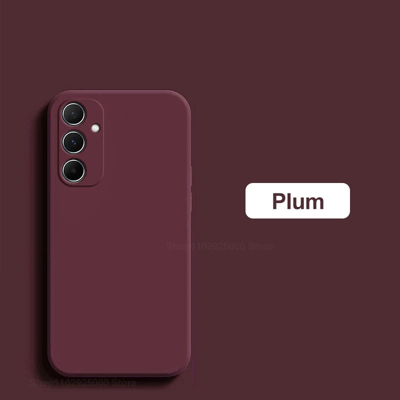 For Samsung A55 A15 A54 Case Soft Liquid Silicone Phone Cases For Samsung Galaxy A55 A15 A54 5G Shockproof Cover For Samsung A55