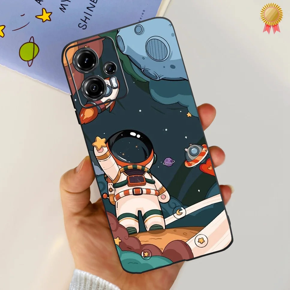 Hot For Motorola Moto G13 Case Fashion Cartoon Astronaut Soft TPU Silicone Back Cover Motorola MotoG23 G32 G42 6.5'' Phone Cases