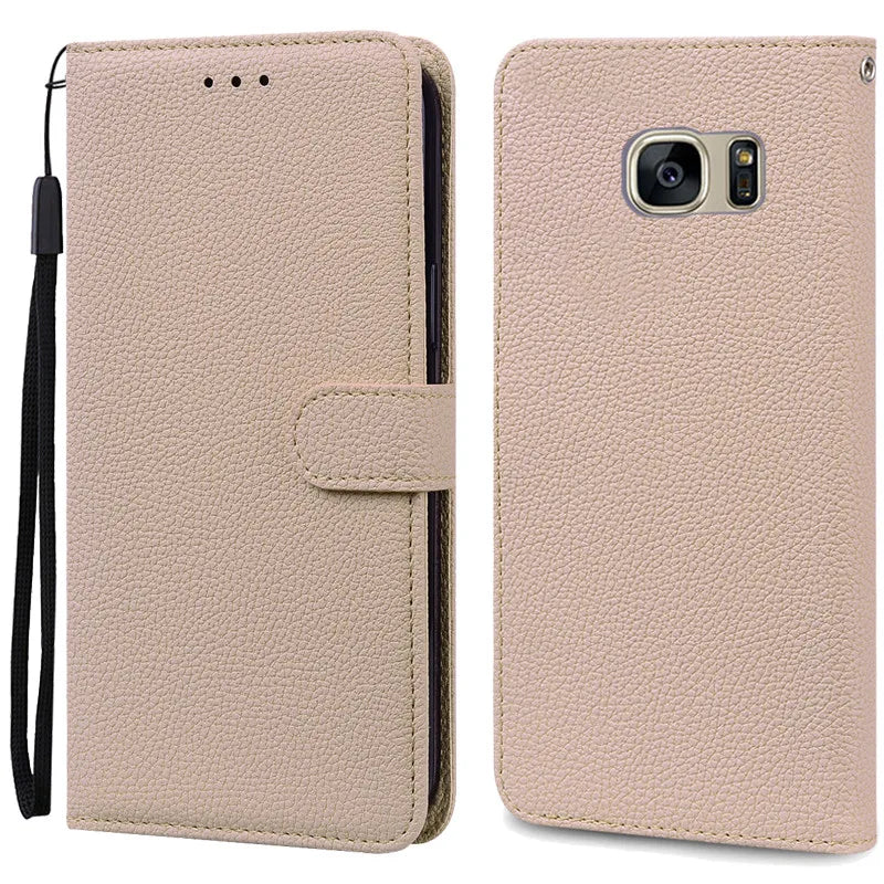 S7Edge Case For Samsung Galaxy S7 Case Leather Wallet On For Samsung S7 Edge Case Soft Flip Cover For Samsung S7 S 7 Edge Fundas