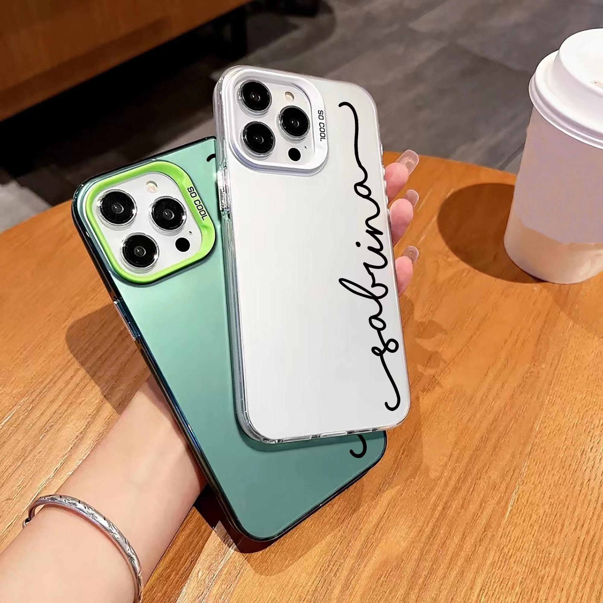 Black Phone Case Personalized Customized Name for iPhone 17 16 15 14 13 12 11 Pro Shockproof DIY Gift for Both Men And Women