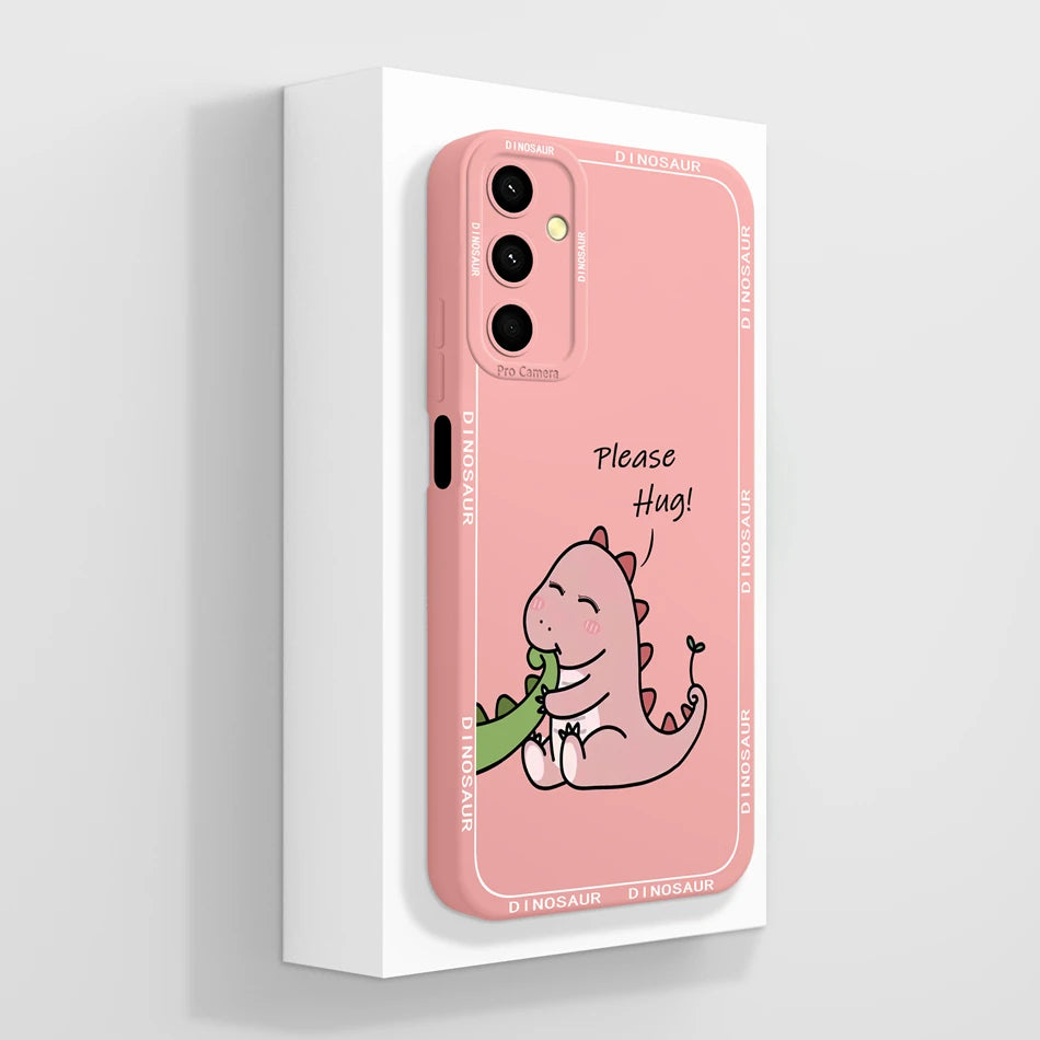 For Samsung Galaxy A24 Phone Case Cute Panda High Quality Liquid Silicone Anti Drop Soft Back Cover For Samsung A 24 Phone Shell