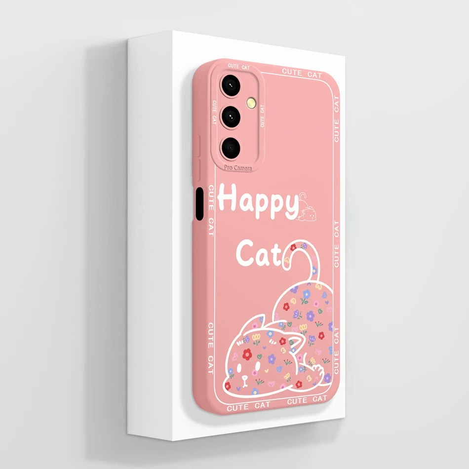 For Samsung Galaxy A24 Phone Case Cute Panda High Quality Liquid Silicone Anti Drop Soft Back Cover For Samsung A 24 Phone Shell