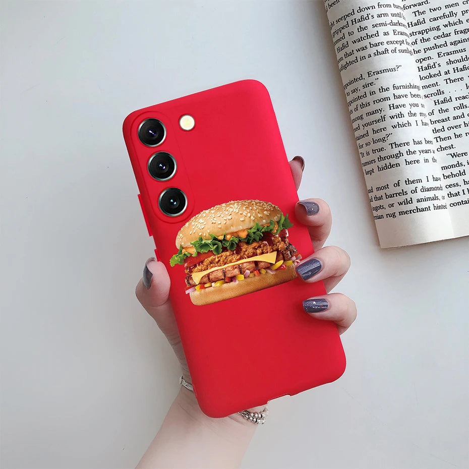 For Samsung S23 Case Cute Soft Silicone TPU Back Cover For Samsung S23 Plus + Phone Case on Samsung Galaxy S23 Ultra Coque Funda