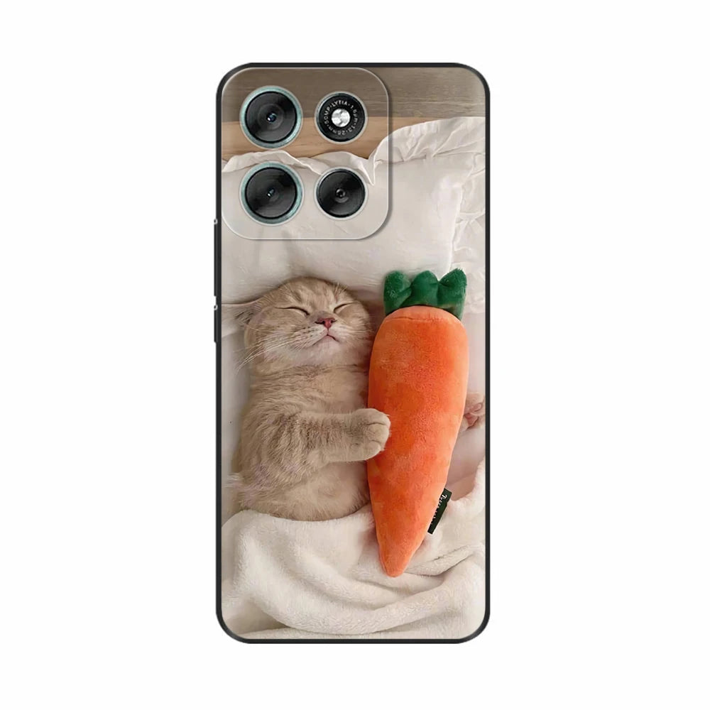 Phone Case For Motorola Moto G86 Case Soft Black Silicone Shockproof Back Cover For Moto G86 XT2527-2 G 86 Cases Covers Fundas