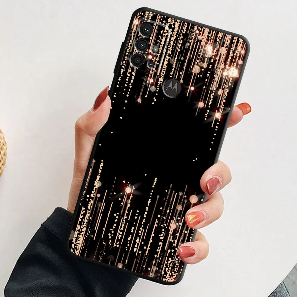 Love Rose Gold Style Phone Case for Motorola Moto G31 G32 G200 G52 G72 G30 G51 G71 5G G22 G50 G82 G8 Power Lite G60 Cover