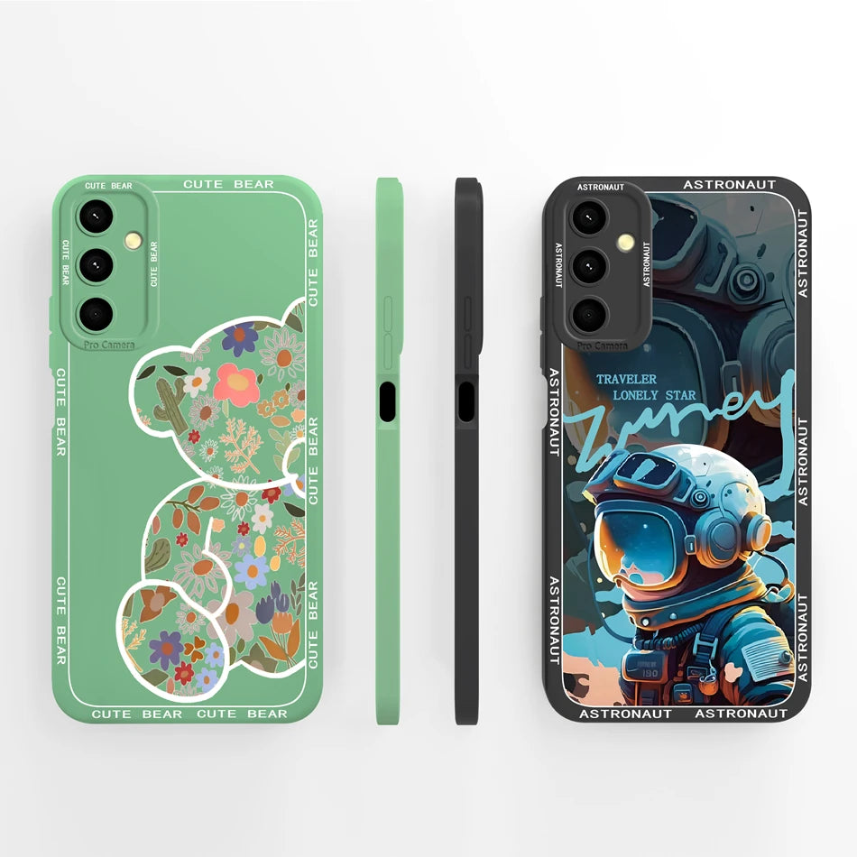 For Samsung Galaxy A24 Phone Case Cute Panda High Quality Liquid Silicone Anti Drop Soft Back Cover For Samsung A 24 Phone Shell