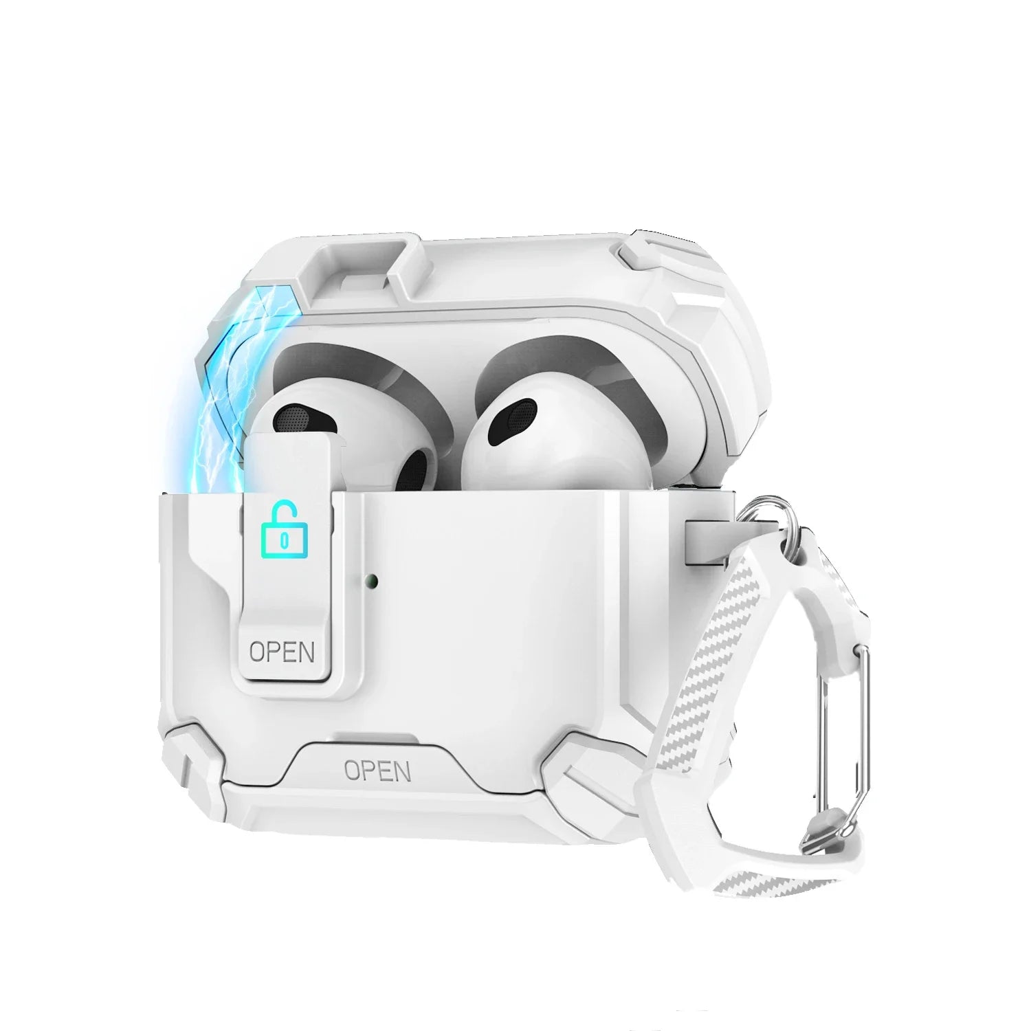 New Style Magnetic Earphone Case For AirPods 4 3 2 1 Pro 2 2nd Cover Creative Second-changing Bracket  Anti-fall Headphone Coque