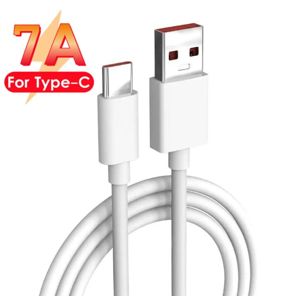 Power Bank 1PC Type C USB Mobile Phone Digital Cables Data Cable Sync Wire USB Type C Cable 7A Fast Charger Cable Data Cord