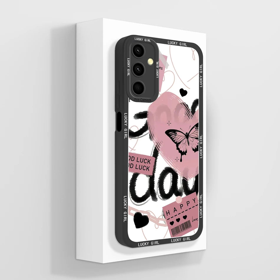 For Samsung Galaxy A24 Phone Case Cute Panda High Quality Liquid Silicone Anti Drop Soft Back Cover For Samsung A 24 Phone Shell