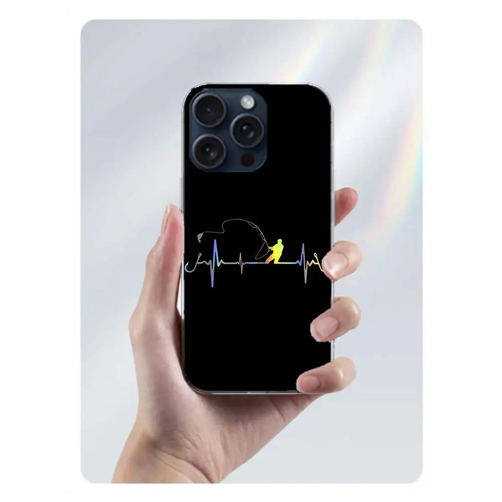 Carp Fishing Capa Phone Case For Iphone 17 Air 16 Pro Max 15 12 Pro 14 Plus 17E 16E 11 13 Mini Cover Cases Fundas Cell Clear TPU