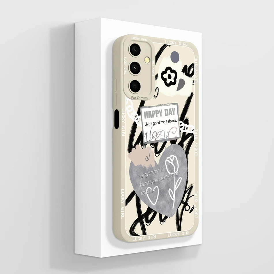 For Samsung Galaxy A24 Phone Case Cute Panda High Quality Liquid Silicone Anti Drop Soft Back Cover For Samsung A 24 Phone Shell