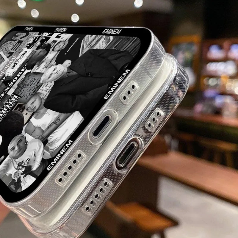 Rapper Singer Eminem Phone Case For iPhone 17 16 15 14 13 12 11 Pro Max Mini SE 7 8 Plus 17E Shockproof Non-Slip Cover Fundas