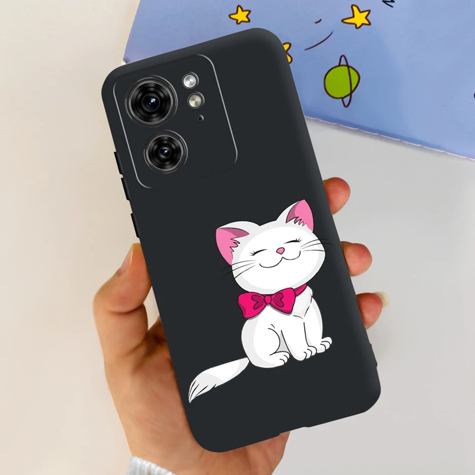 For Motorola Edge 40 Case XT2303-2 Colorful Flower Painted Back Cover 6.55'' Soft Fundas For Motorola Edge 40 Edge40 Phone Cases