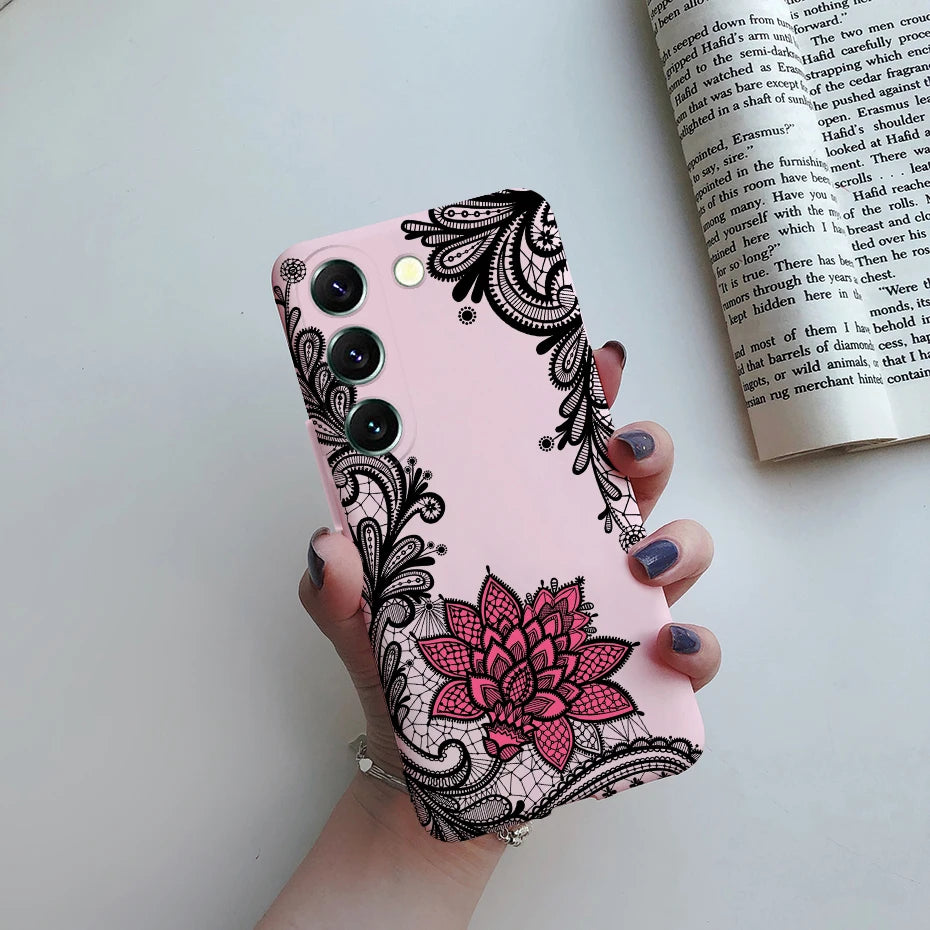 For Samsung S23 Case Cute Soft Silicone TPU Back Cover For Samsung S23 Plus + Phone Case on Samsung Galaxy S23 Ultra Coque Funda