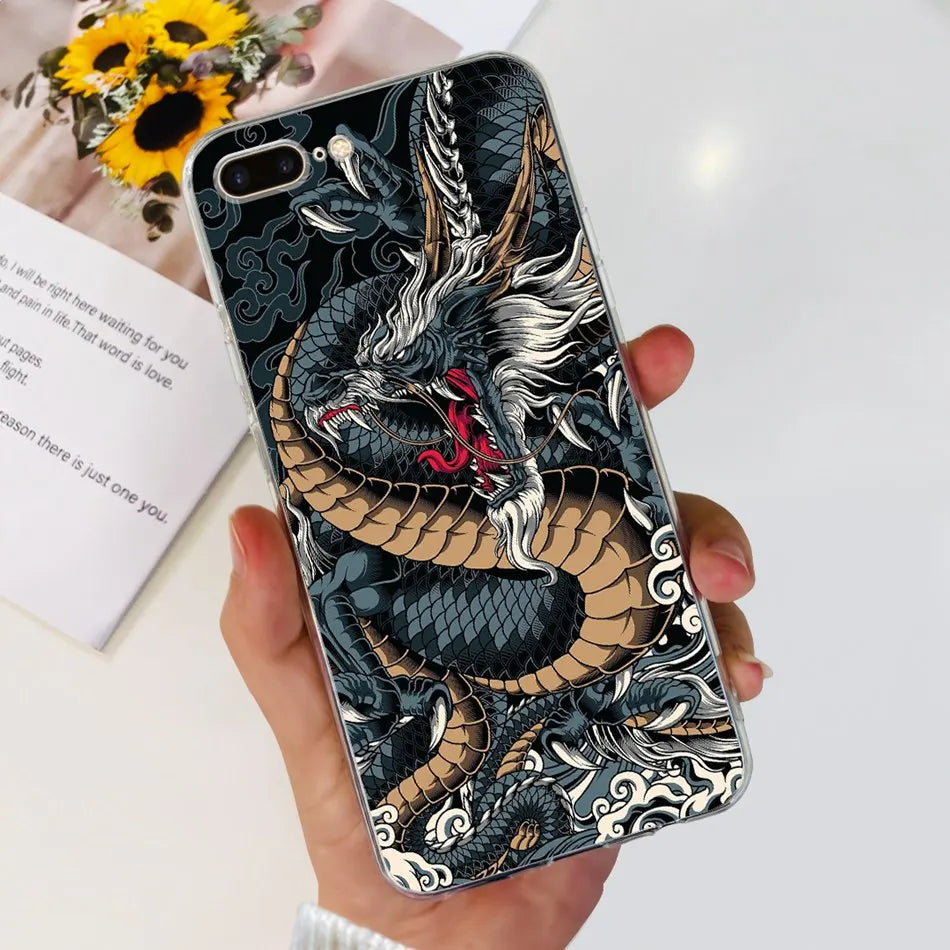 For iPhone 7 8 Plus Phone Case iPhone7 iPhone8 7Plus 8Plus SE 2020 2022 Fashion Cool Pattern Soft Silicone TPU Cases