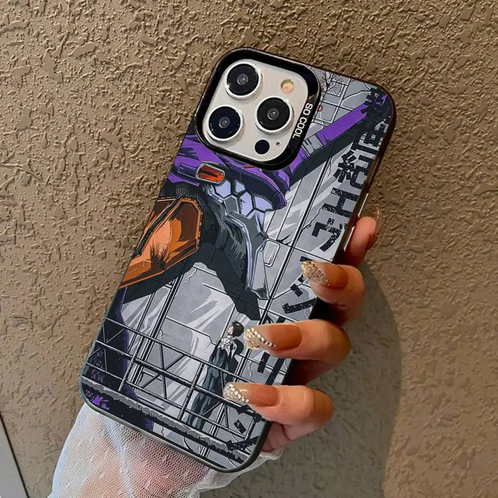 Anime Classic E-Evangelion Phone Cases For iPhone 17 16 15 14 13 12 11 Plus Pro Max Pro Color Matte Cover