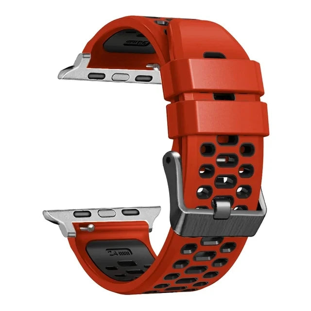 Sport Silicone Strap For Apple Watch Ultra 2 49mm Bracelet Wristband For Apple Watch Series 9 8 7 SE 6 45mm 44mm 42mm Accessory