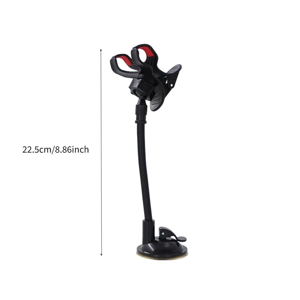 Guitar Phone Holder, Phone Holder for Guitar Gooseneck Mount, Removable Suction Cup Phone Holder for Acoustic Electric Guitar