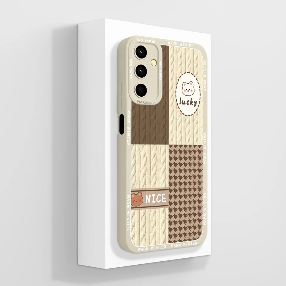 For Samsung Galaxy A24 Phone Case Cute Panda High Quality Liquid Silicone Anti Drop Soft Back Cover For Samsung A 24 Phone Shell