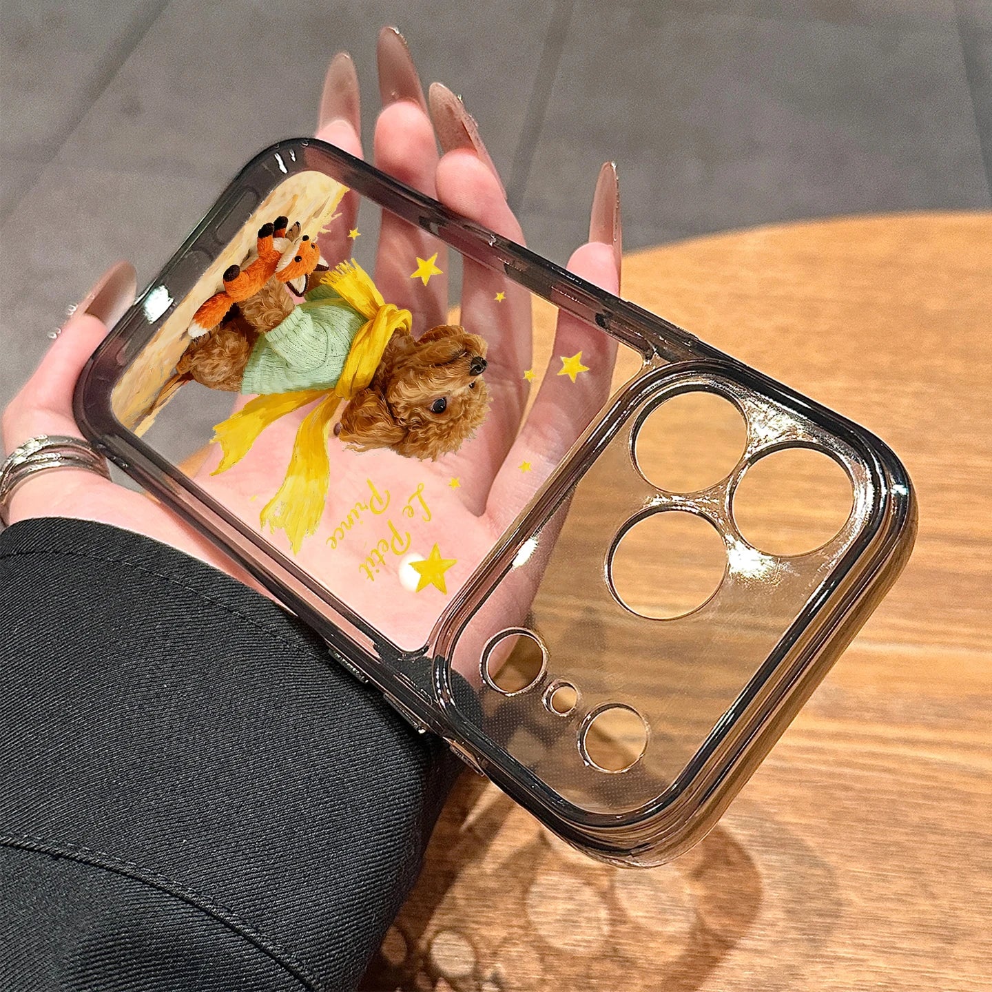 Cute Dog Cases For iPhone 17 16 15 14 13 12 11 Pro Max Clear Funda Shockproof Transparent Soft Cover For Phone 17 16 XS X Case