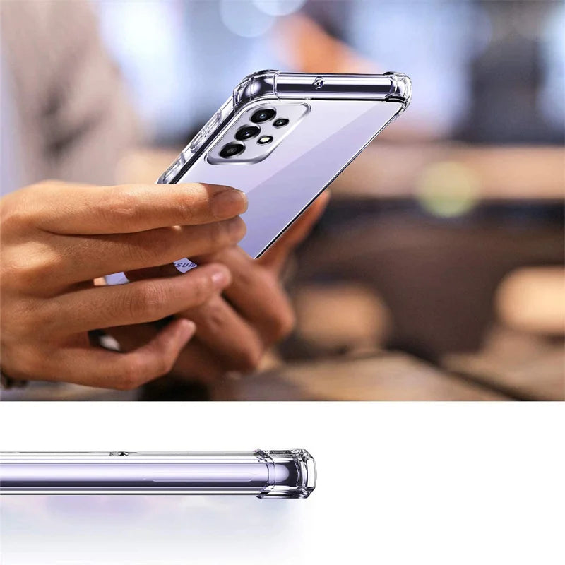 Soft Clear Case for A22s A32 A52s A72 4G/5G A23 A33 A53 A73 Cover A24 A34 A54 Samsung A05s A15 A25 A35 A55 A16 A26 A36 A56 Case