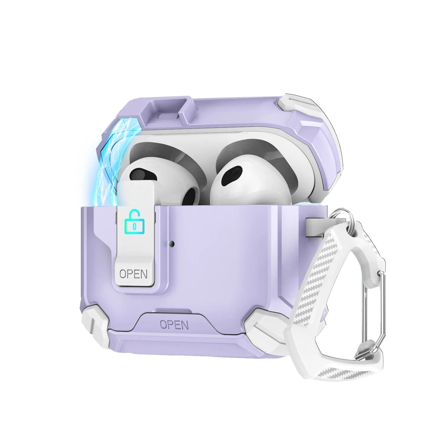 New Style Magnetic Earphone Case For AirPods 4 3 2 1 Pro 2 2nd Cover Creative Second-changing Bracket  Anti-fall Headphone Coque