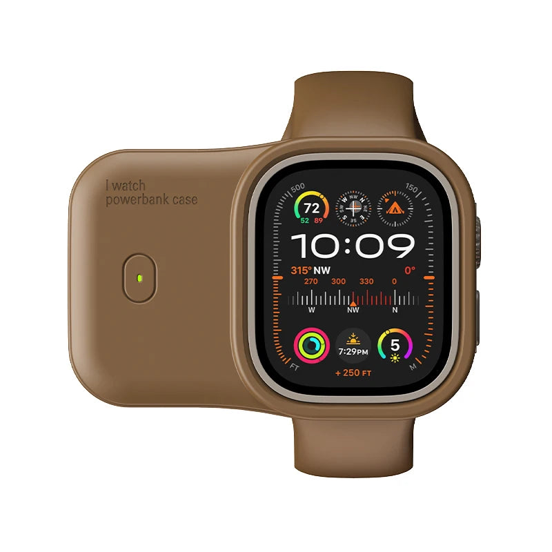 iWatch Power Bank Case For Apple Watch Charger 1200mAh Wireless Powerbank For Apple Watch 46 45 49mm Portable Magnetic Charging