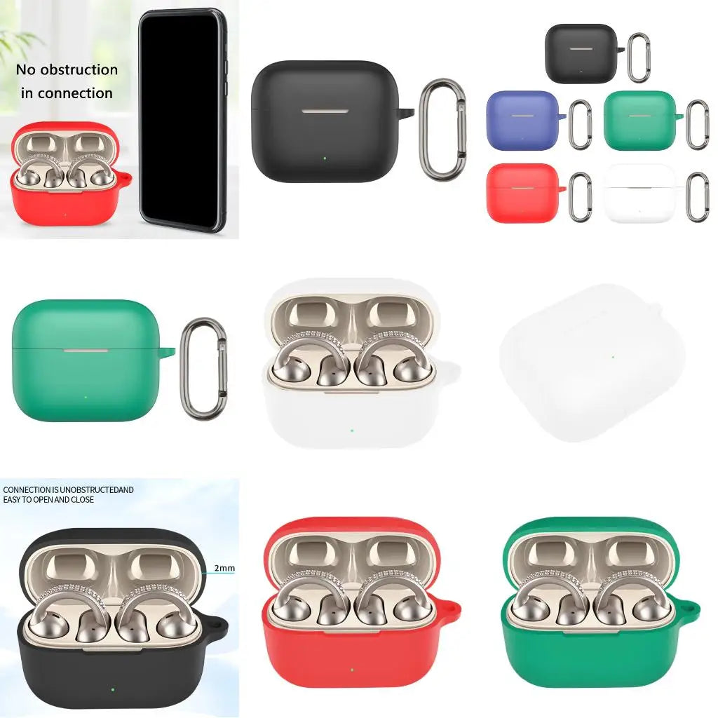 Earphone Silicone Case Cover ForMotorola Moto Buds Protective Skin Cases Accessories Shockproof Full Coverage Protection