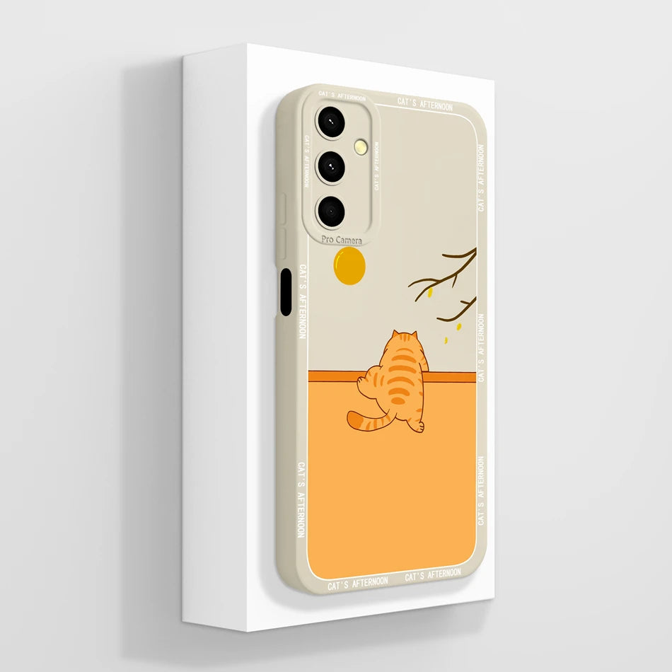 For Samsung Galaxy A24 Phone Case Cute Panda High Quality Liquid Silicone Anti Drop Soft Back Cover For Samsung A 24 Phone Shell